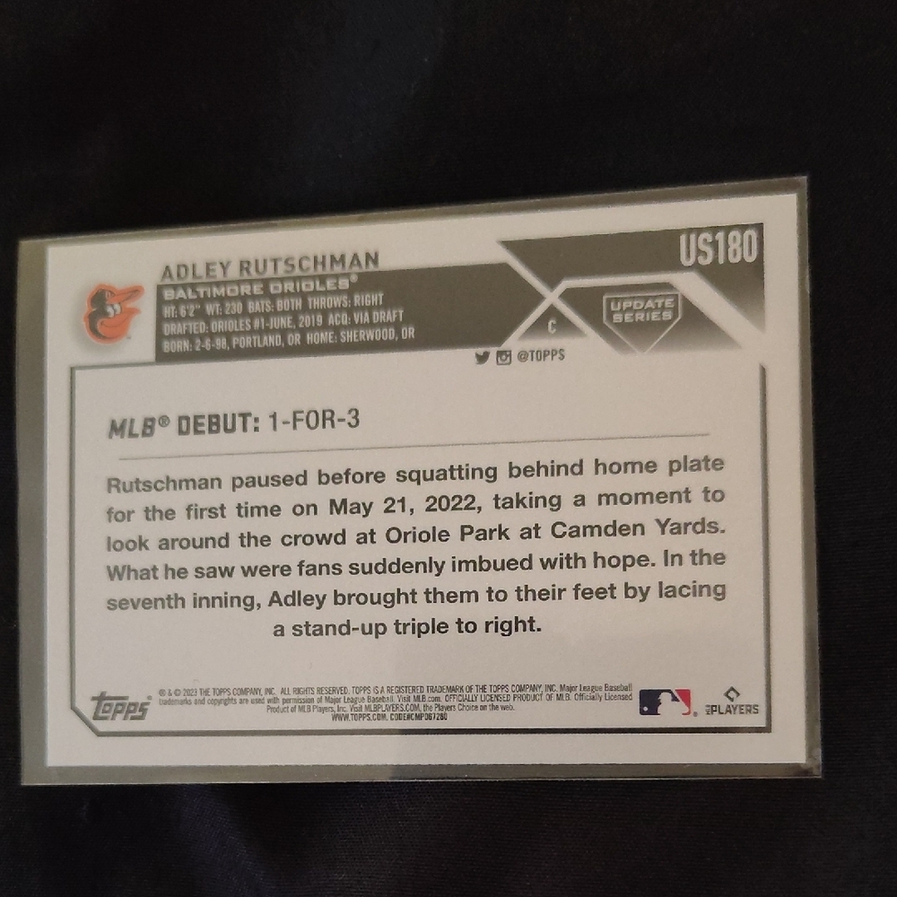 Topps Andy Rutschman Baseball Card - Picture 2 of 3